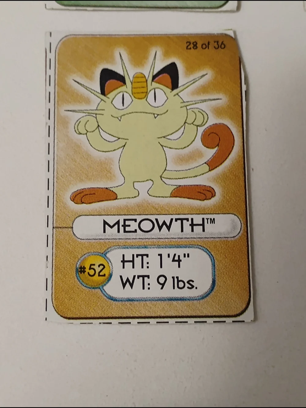 Pokemon 1998 Premium Lunchable Mini Cardboard Cutout Vintage Cards - Picture 3 of 6